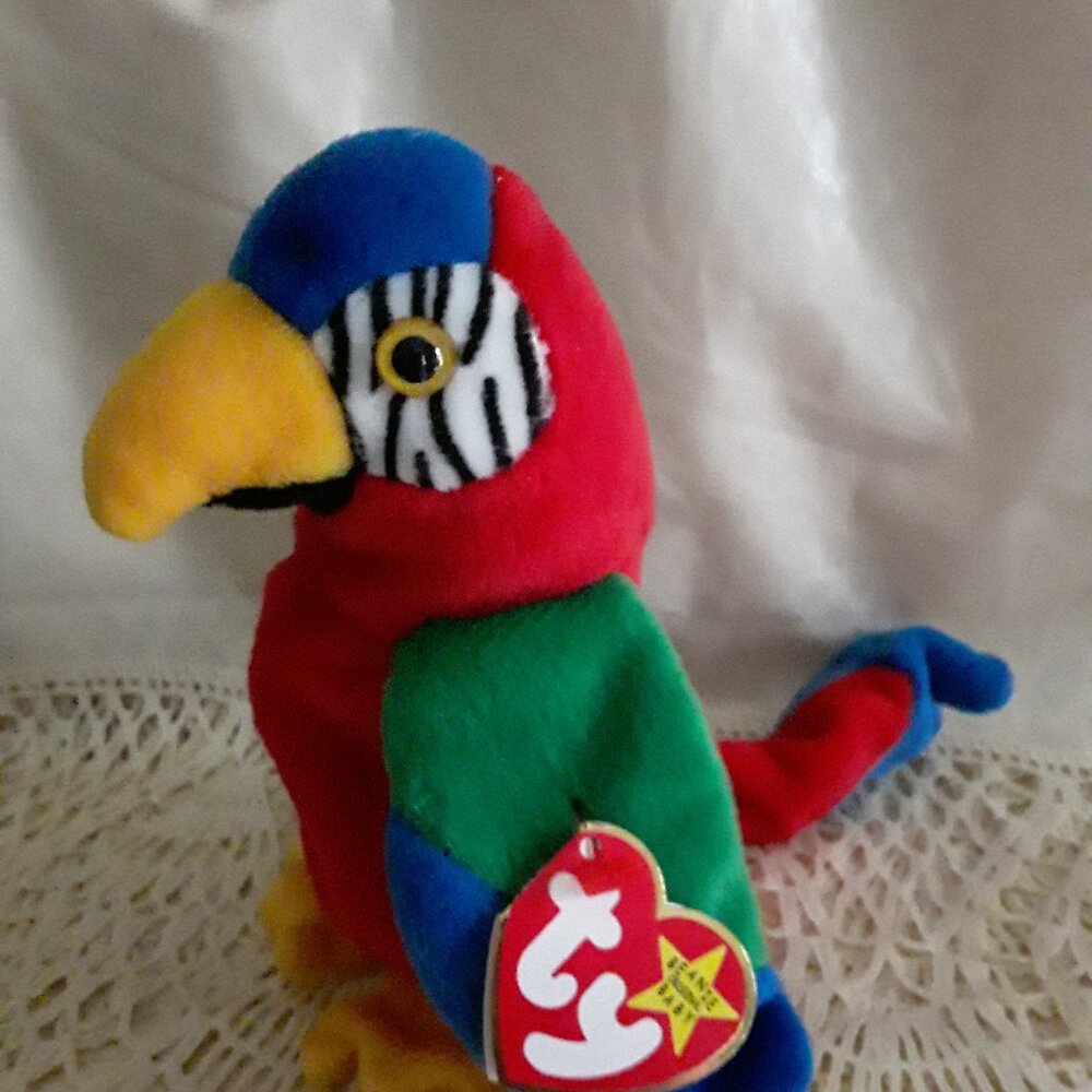 Vintage 1997 Beanie Babies - Jabber the Parrot